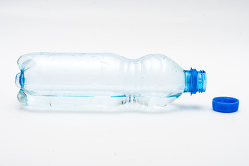 Plastic bottle of water