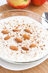 kasha with milk and nuts