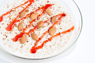 kasha with milk and nuts