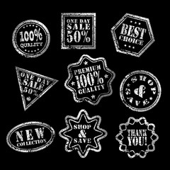 Obraz premium one day sale label WHITE