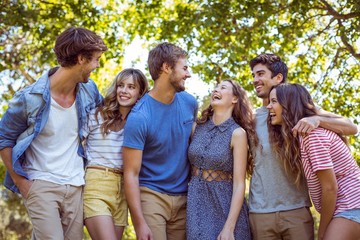 Happy friends taking a selfie