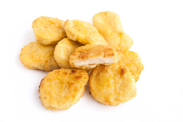 Pile roast chicken nugget rich yellow