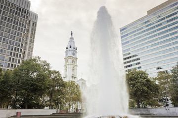 John F. Kennedy Plaza Fountain & City Hall, Philadelphia