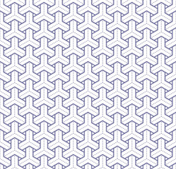 Japanese geometric seamless pattern design texture
