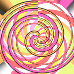 Fototapeta na wymiar Colorful spiral