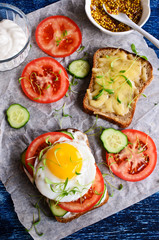Sandwich with vegetables