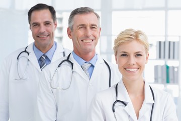 Fototapeta premium Doctors smiling at camera 