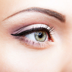 Obraz premium Close-up shot of female eye