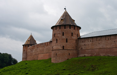 Fototapeta na wymiar historical novgorod kremlin