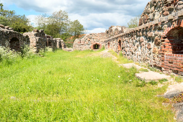 Fototapeta na wymiar Lyckeby castle ruin