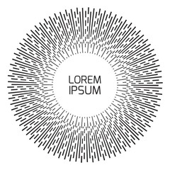 monochrome geometric vintage label