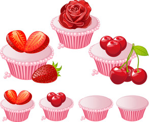Pink cupcake