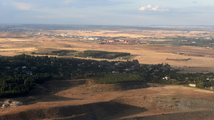 environ de l'aéroport de madrid barajas ..vue aérienne