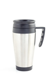 Insulated cups made of stainless steel for hot drinks