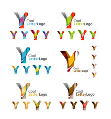 Letter business emblem collection