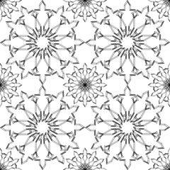 Obraz premium Ornamental round morocco seamless pattern. Orient traditional ornament. Oriental motif. Flat.