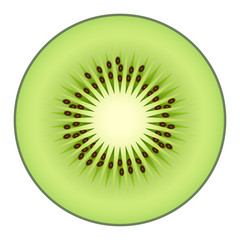 Kiwi fruit isolated on white background