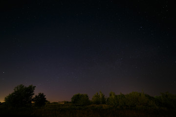Fototapeta na wymiar Night starry sky for background.