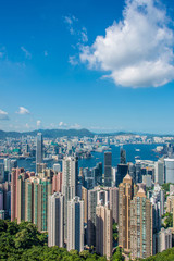 View of Hong Kong during sunny day