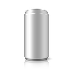 Blank vector aluminium can, for different designs of beer