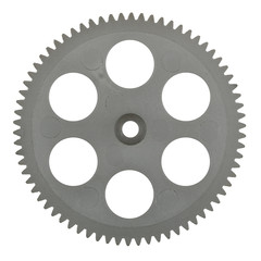 Plastic pinion, isolated on white background
