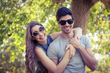 Cute couple in the park