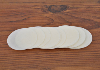 Backoblaten auf Holz