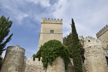 Castillo de Ampudia (Palencia). Vista de las torres