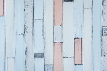 Blue stripe wooden wall in vintage theme