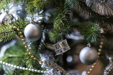 Decorative ball on Christmas tree