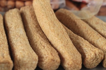 The fish sticks in the market