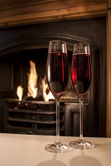 champagne glasses