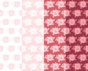 Pink rose pattern.