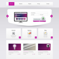 Website Design Template Vector Eps 10