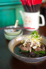 Chinese stew beef noodle.
