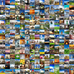 viaggiare collage globale