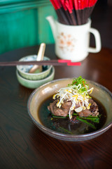 Chinese stew beef noodle.