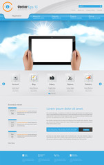 Website Design Template Vector Eps 10