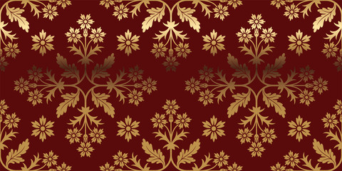 Vector card with gold pattern. Perfect for greetings, invitations and announcements.