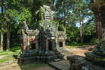 gopura of the temple chau say tevoda in siam reap, cambodia