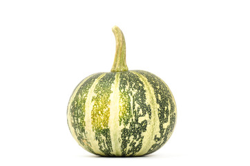 Raw pumpkin on white background