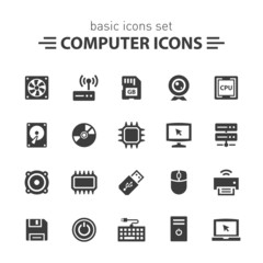 Computer icons set.