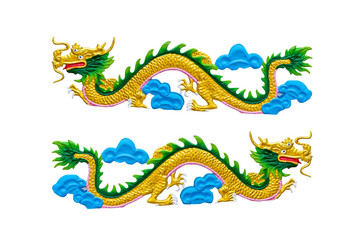 Chinese style dragon statue