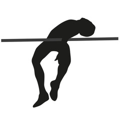 High jump silhouette