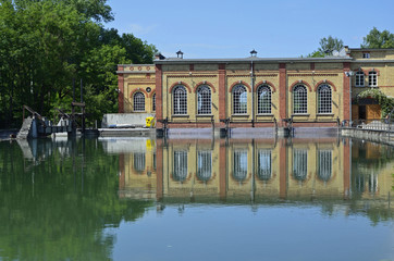 Wasserkraftwerk in der Wolfzahnau, Augsburg