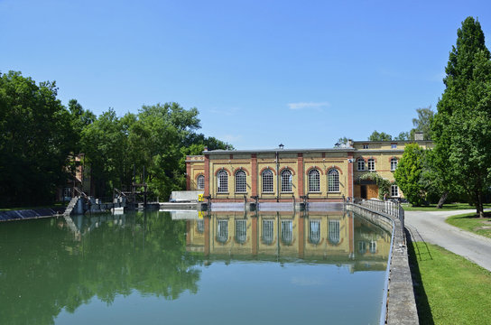 Wasserkraftwerk in der Wolfzahnau, Augsburg