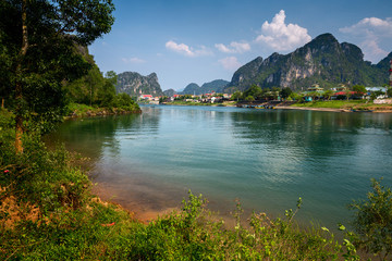 River with mountains