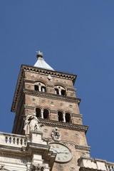 Obraz premium Rome,Italy,campanile,Basilica di Santa Maria Maggiore.