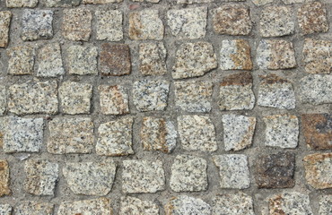 Stone pavement as background