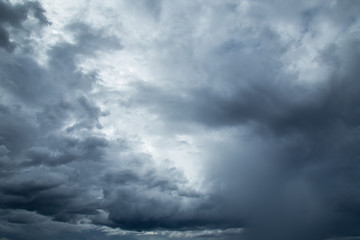 Obraz na płótnie Canvas Rainclouds or Nimbus in rainy season